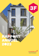 Couverture du rapport d'activité 2023 d'Immobilière 3F