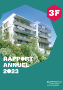 Couverture du rapport d'activité 2023 d'Immobilière Rhône-Alpes