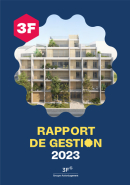 Couverture du rapport de gestion 2023 du groupe 3F et d'Immobilière 3F