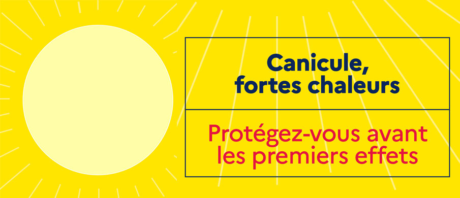 Canicule, fortes chaleurs : protégez-vous