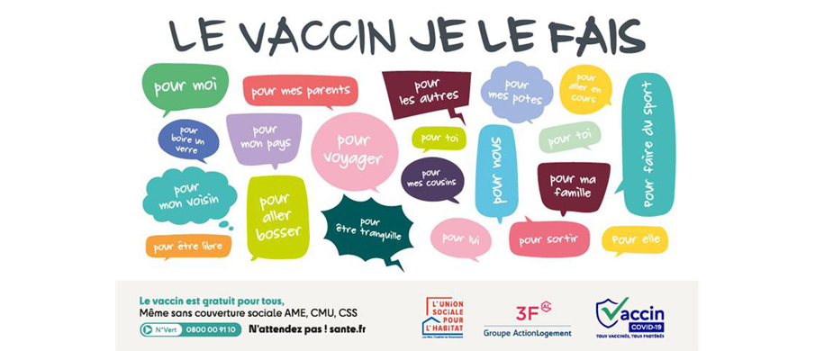 Affiche "le vaccin je le fais"