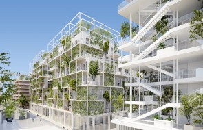 projection du futur quartier Joia Meridia à Nice